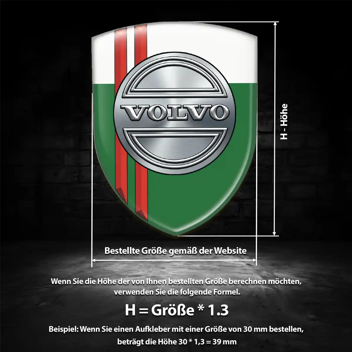 Volvo Wappen Emblem Luxus-Edition