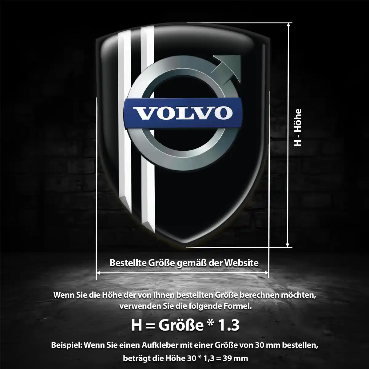 Volvo Wappen Emblem Modernes Design