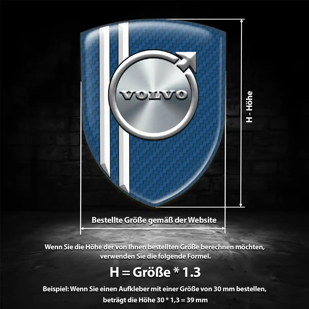 Volvo Wappen Emblem Premium-Edition