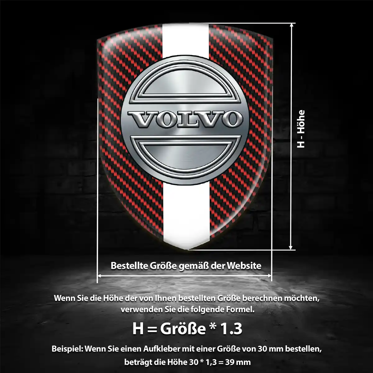 Volvo Wappen Emblem Stilvolles Design