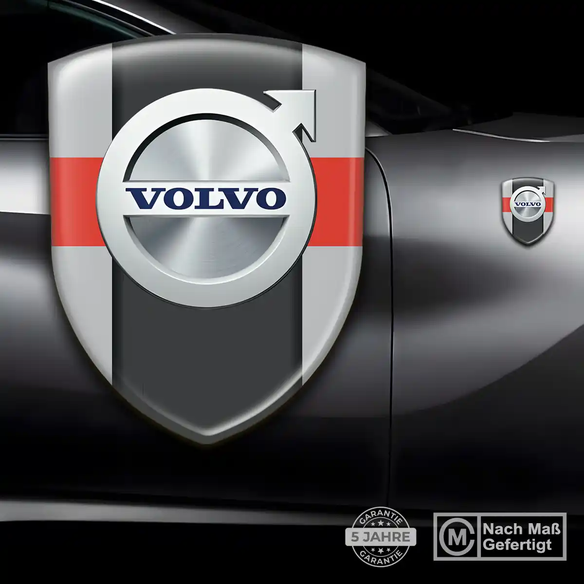 Volvo Wappen Emblem Tuningfahrzeug