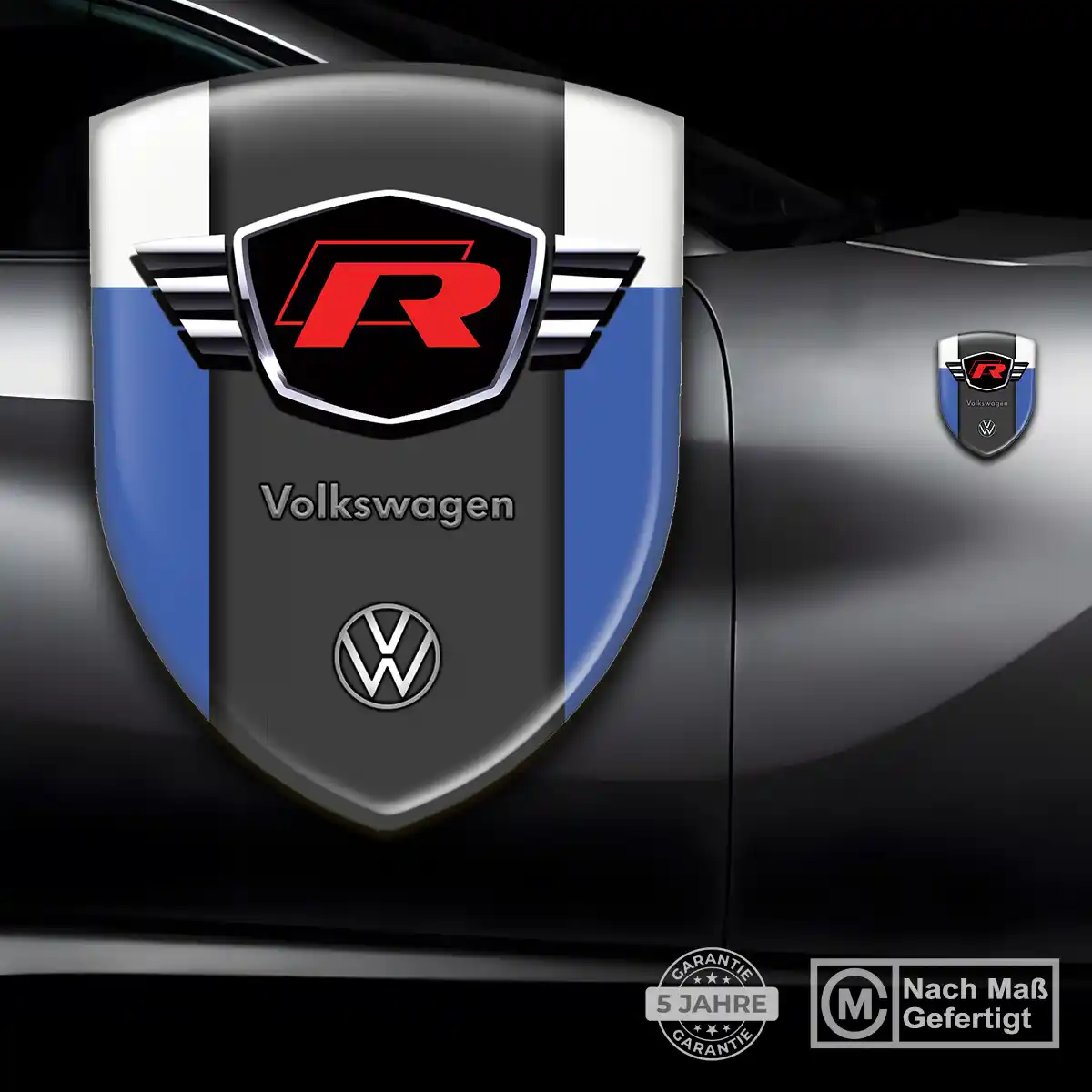 VW 3D Gel Aufkleber Auto Stilvolles Design