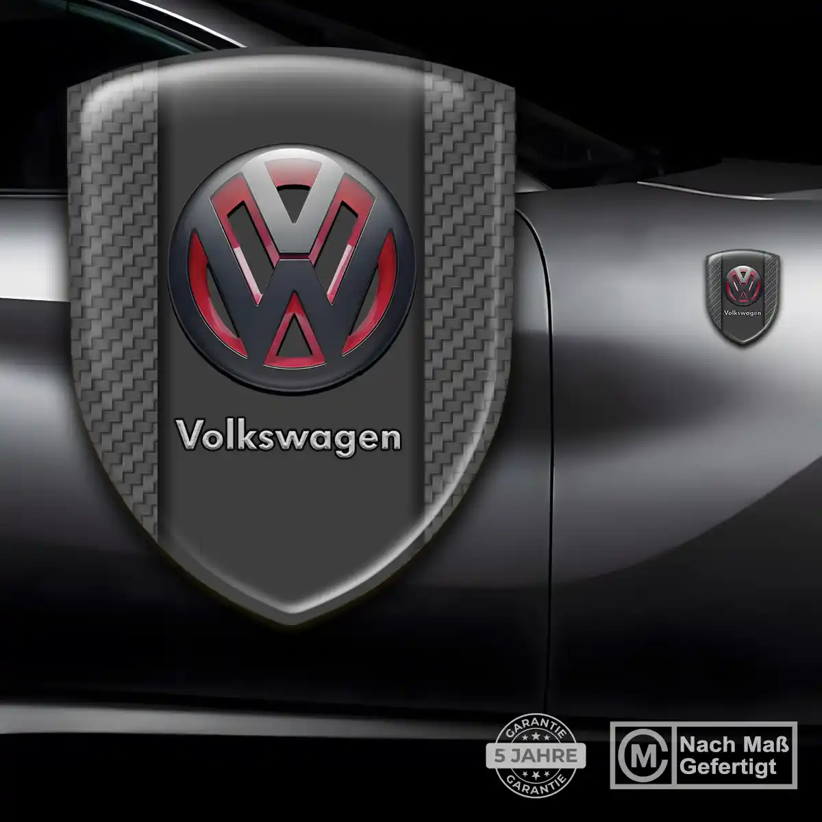 VW 3D Gel Aufkleber Emblem Auto Premiumqualität