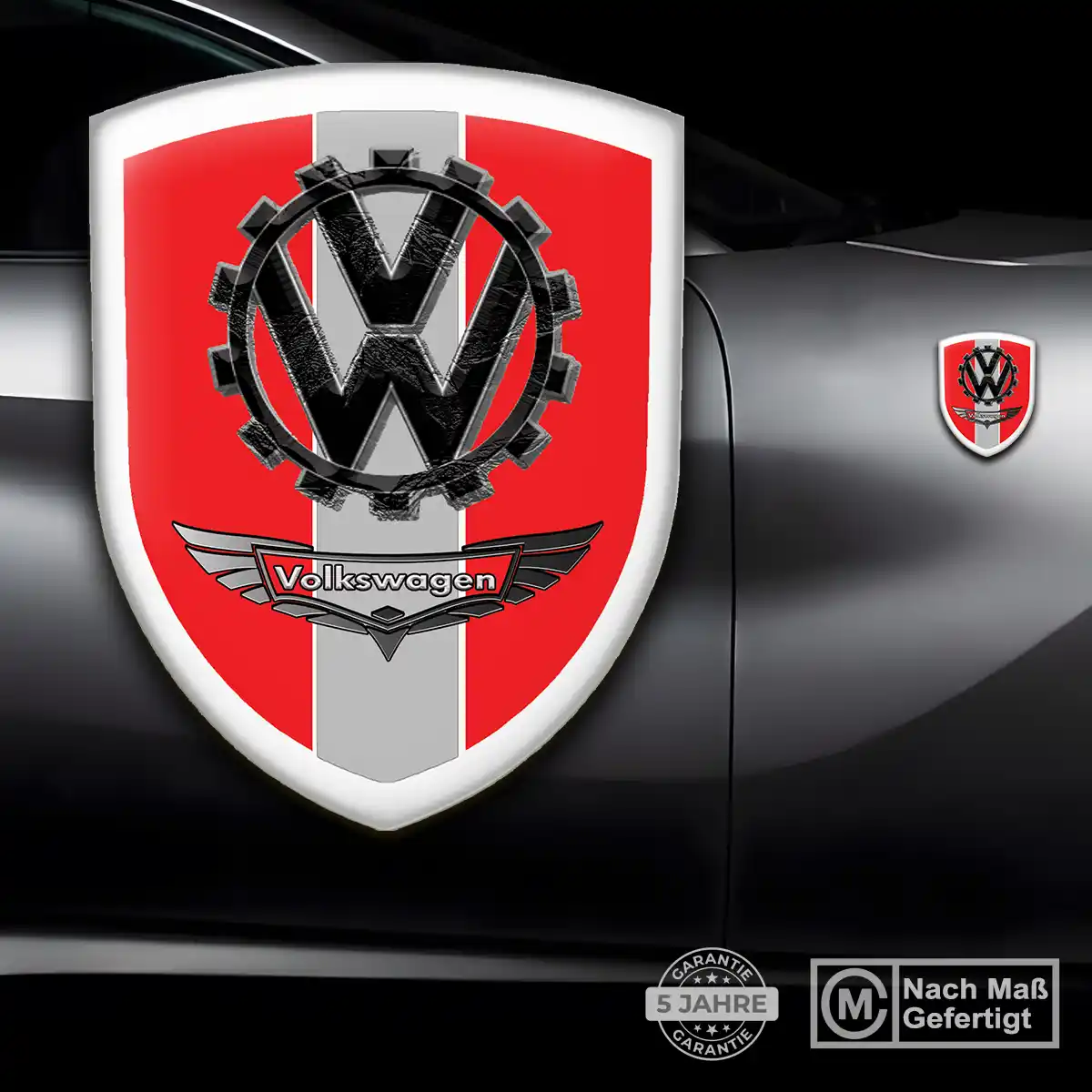 VW 3D Gel Aufkleber Emblem Auto Stilvolles Design