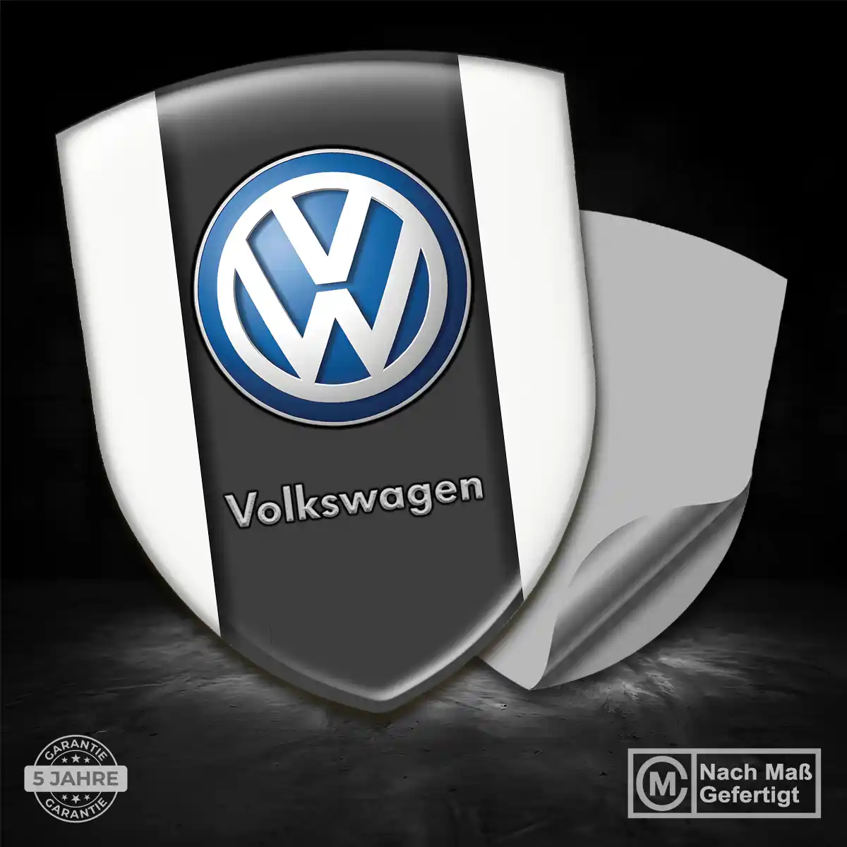 VW 3D Gel Aufkleber Emblem Premium-Edition