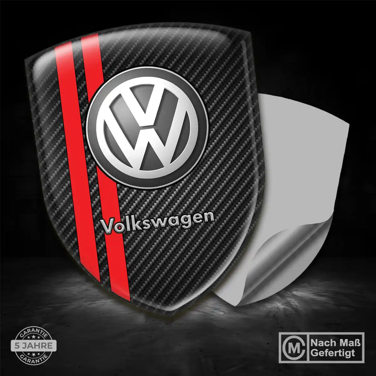 VW 3D Gel Aufkleber Emblem Stilvolles Design