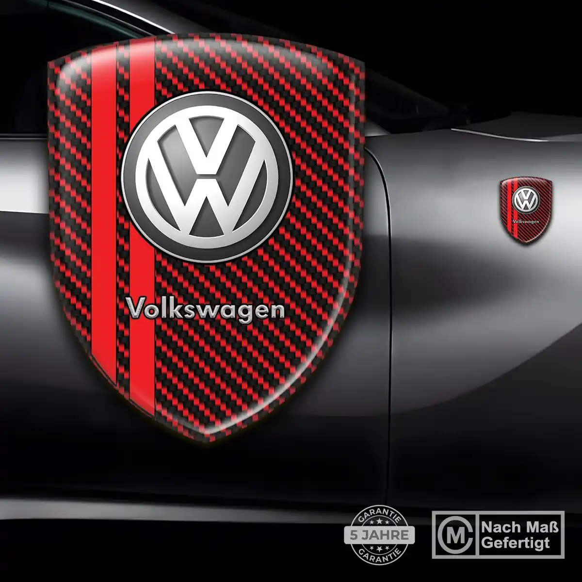 VW 3D Gel Aufkleber Embleme Auto Stilvolles Design