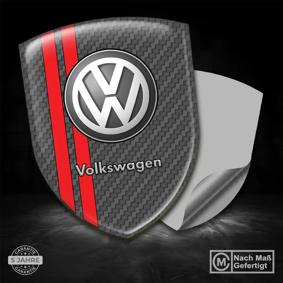 VW 3D Gel Aufkleber Silikon Auto Hohe Qualität