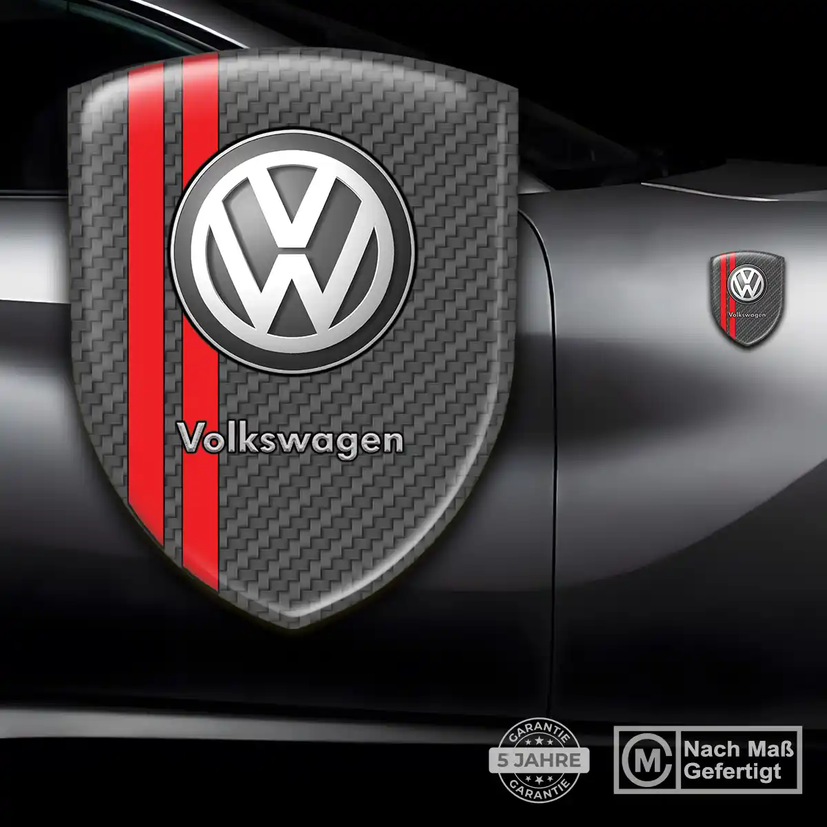 VW 3D Gel Aufkleber Silikon Auto Hohe Qualität