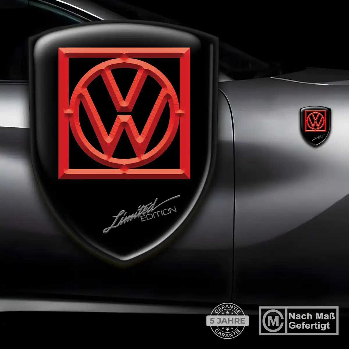 VW 3D Gel Aufkleber Silikon Auto Premium-Edition