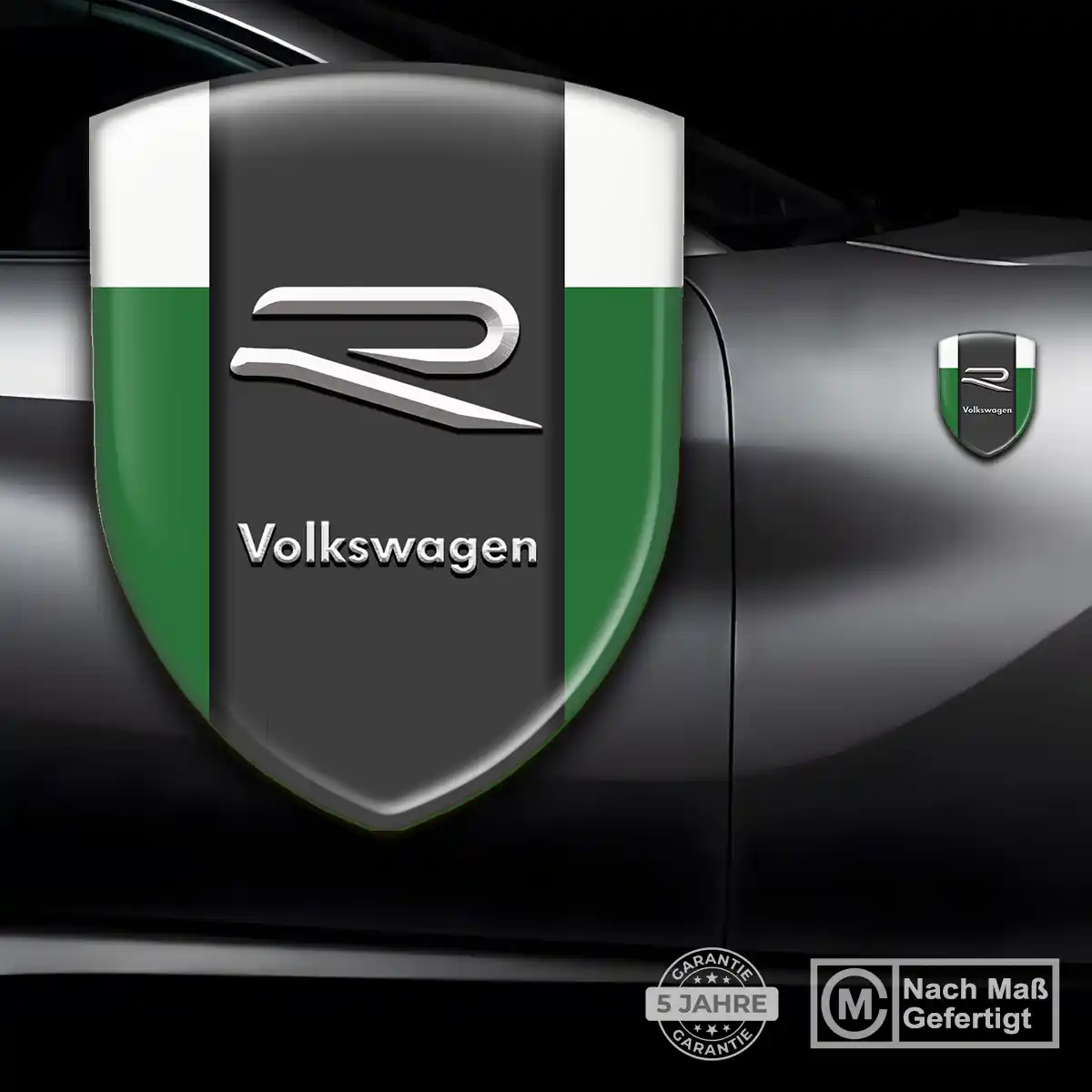 VW 3D Gel Aufkleber Silikon Auto Stilvolles Design