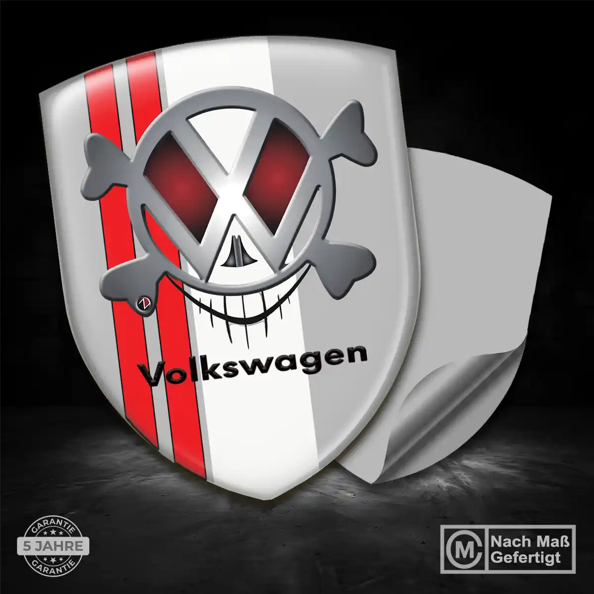 VW 3D Gel Aufkleber Silikon Premium-Edition