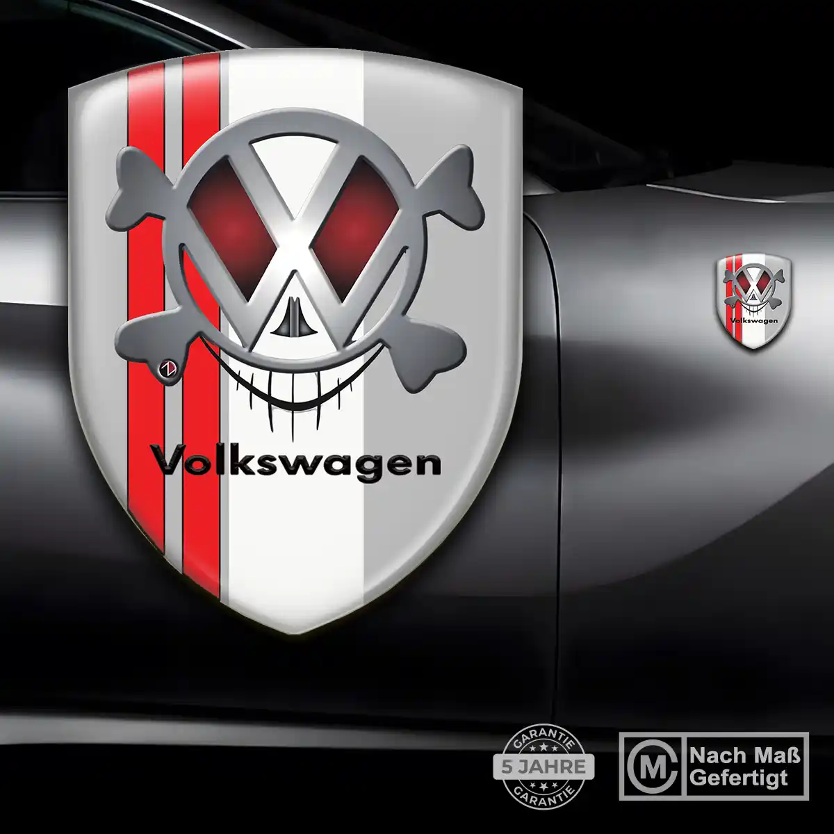VW 3D Gel Aufkleber Silikon Premium-Edition