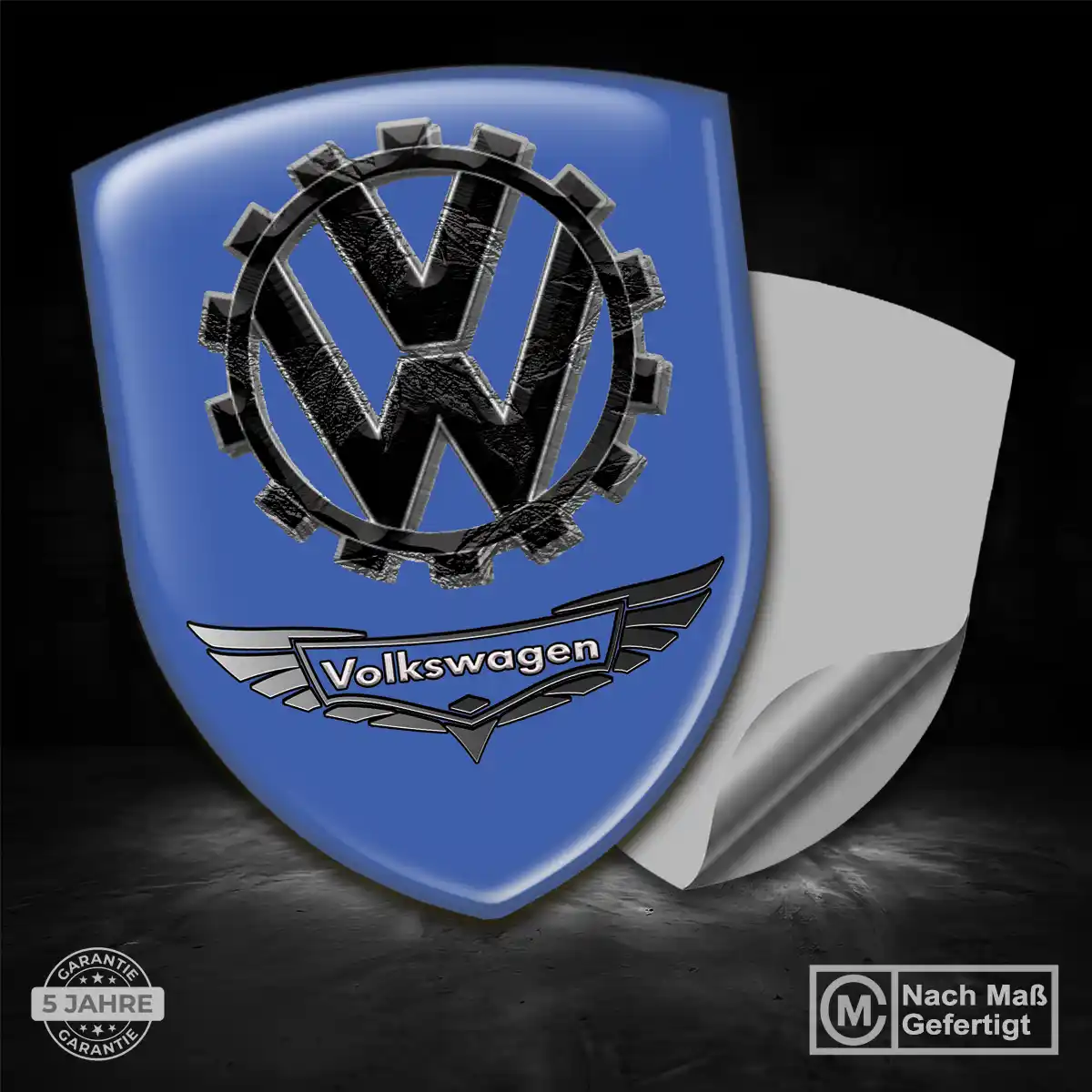 VW 3D Gel Aufkleber Silikon Stilvolles Design