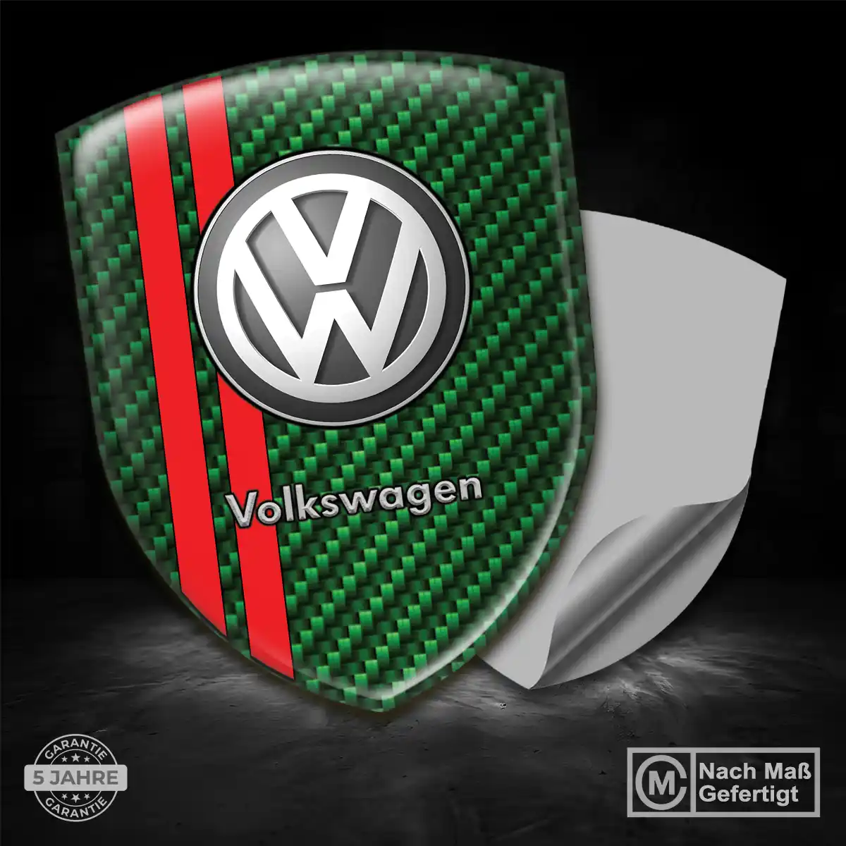 VW 3D Gel Aufkleber Stilvolles Design