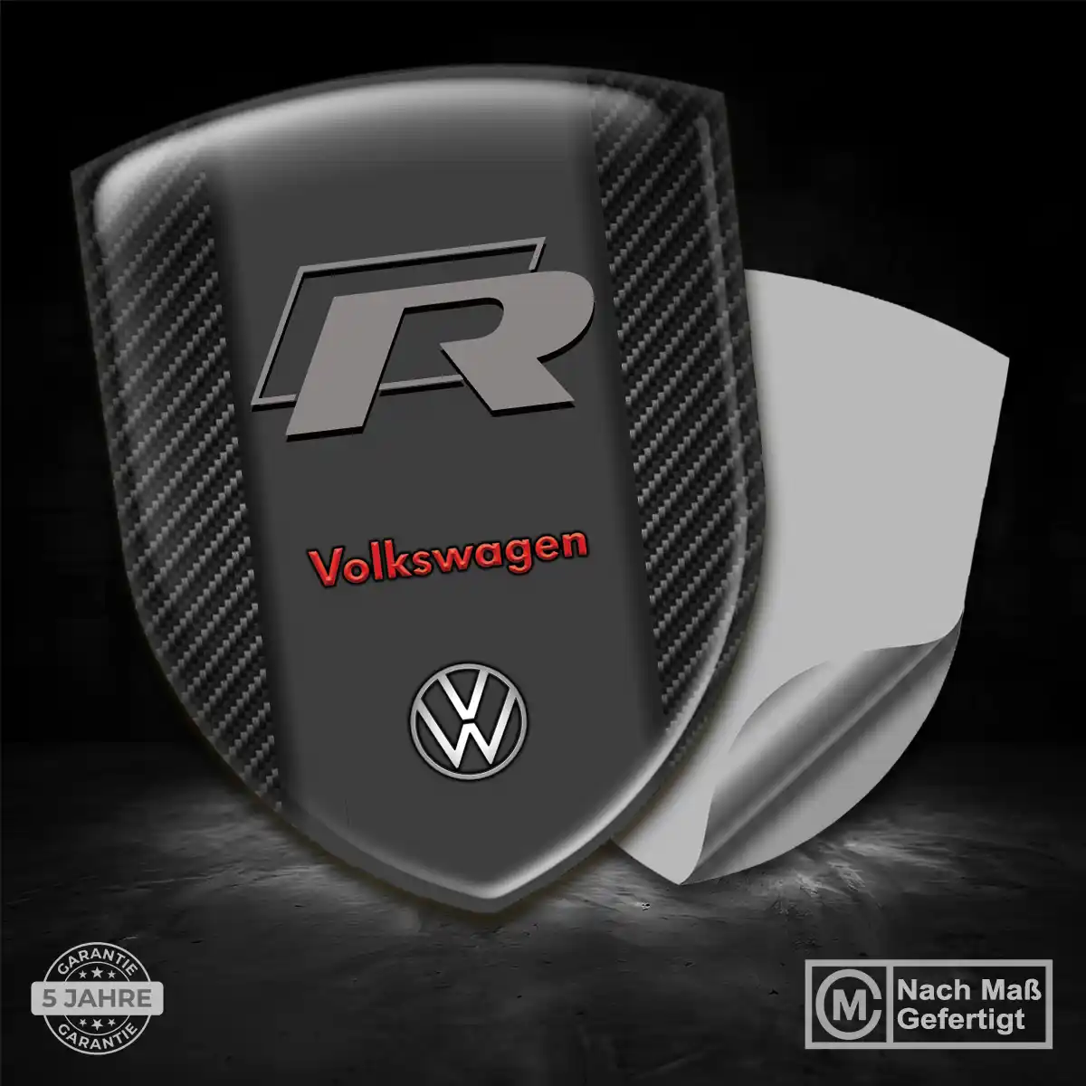 VW 3D Gel Aufkleber Wappen Auto Stilvolles Design