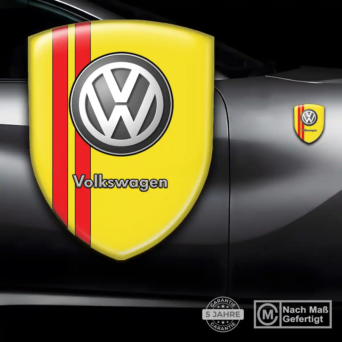 VW 3D Gel Aufkleber Wappen Premium-Edition