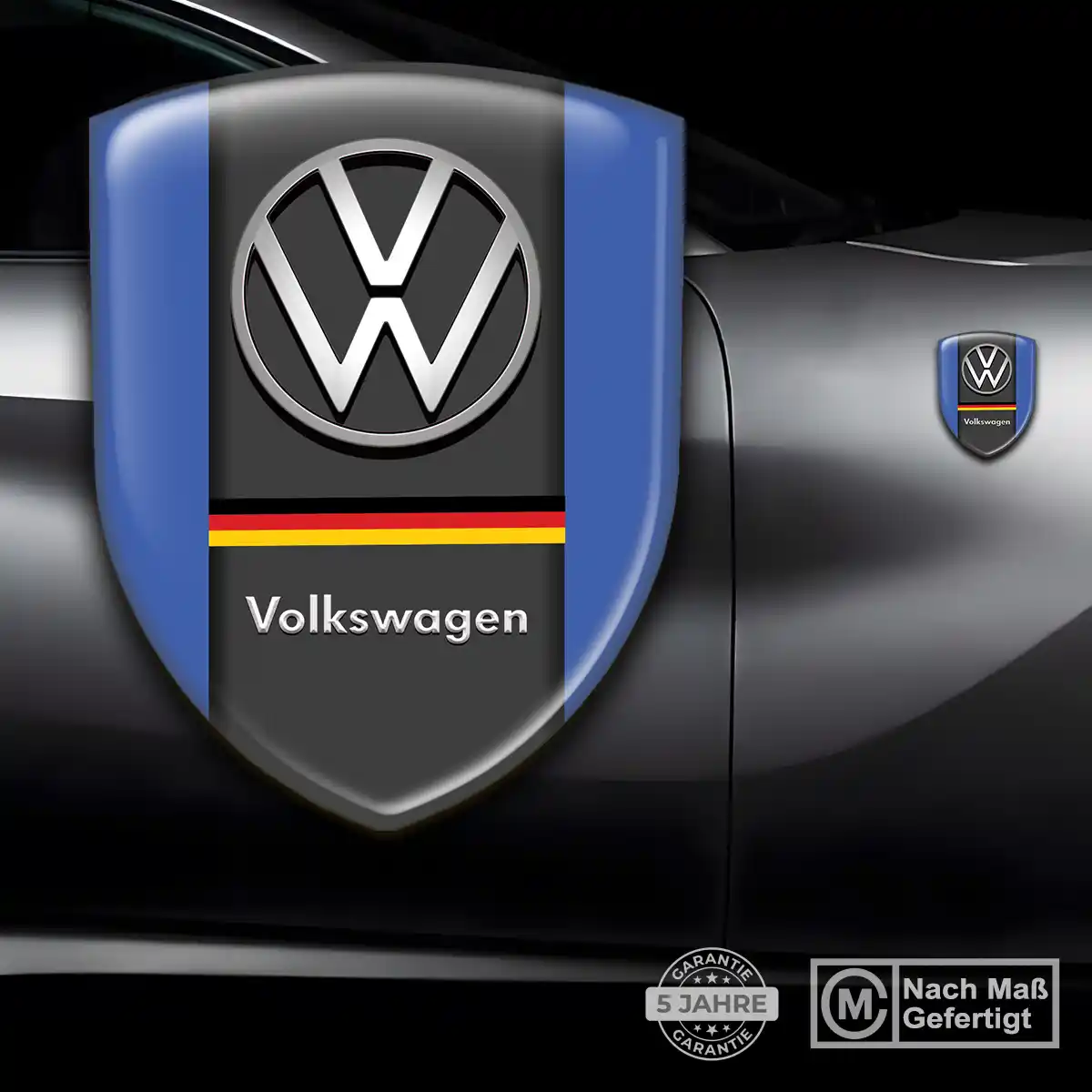 VW 3D Gel Aufkleber Wappen Premiumqualität