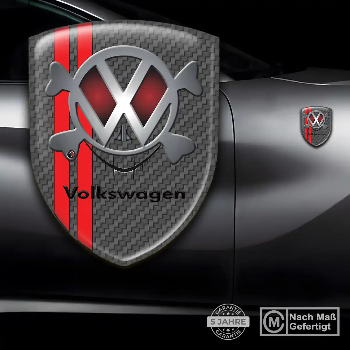 VW Aufkleber 3D Gel Emblem Auto Premium-Edition