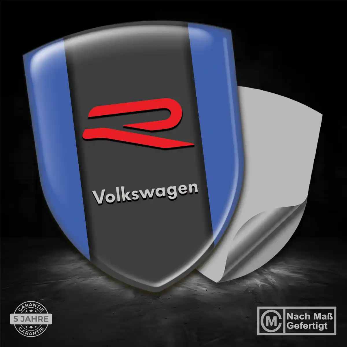 VW Aufkleber 3D Gel Emblem Stilvolles Design