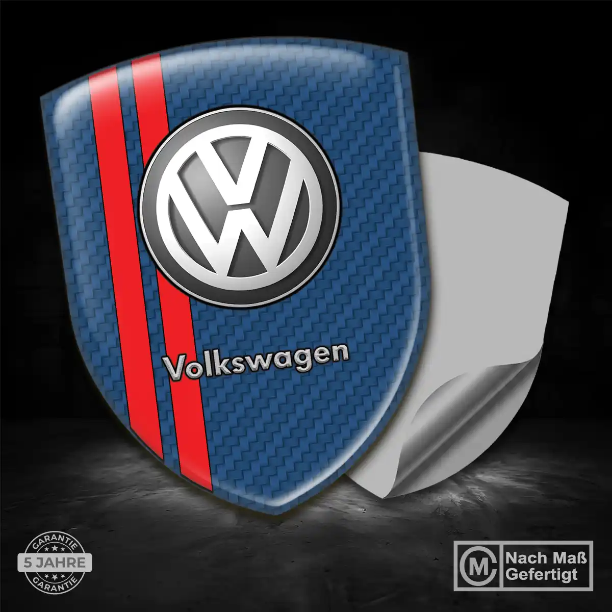 VW Aufkleber 3D Gel Embleme Premium-Edition