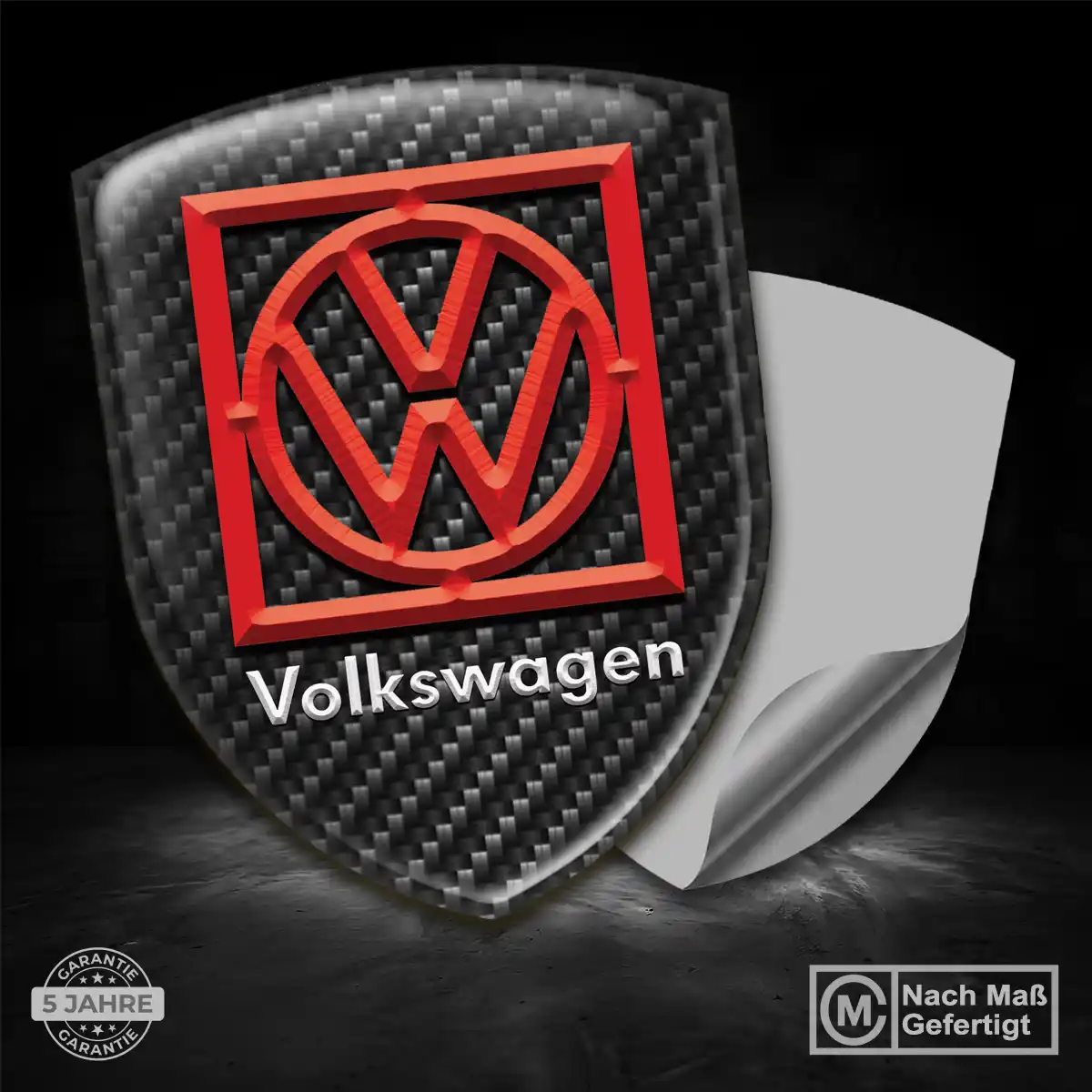 VW Aufkleber 3D Gel Embleme Stilvolles Design
