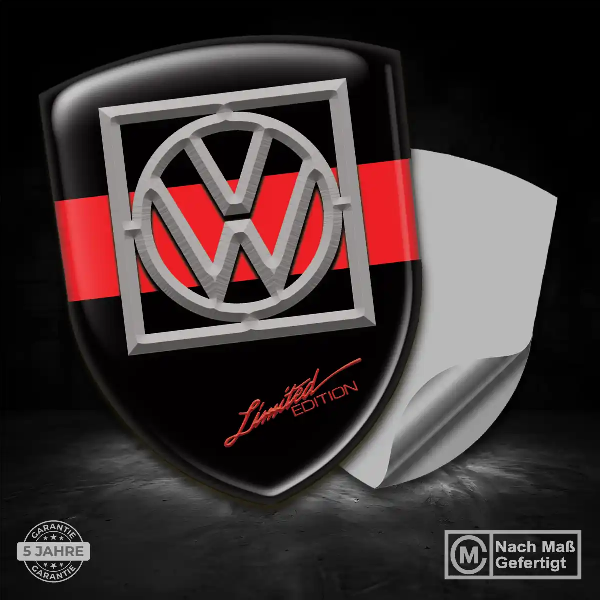 VW Aufkleber 3D Gel Silikon Auto Premiumqualität