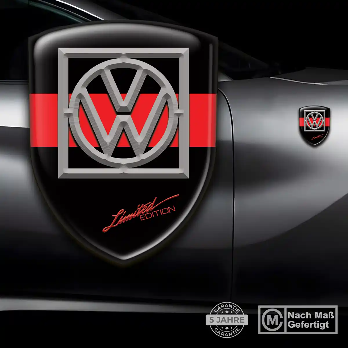 VW Aufkleber 3D Gel Silikon Auto Premiumqualität