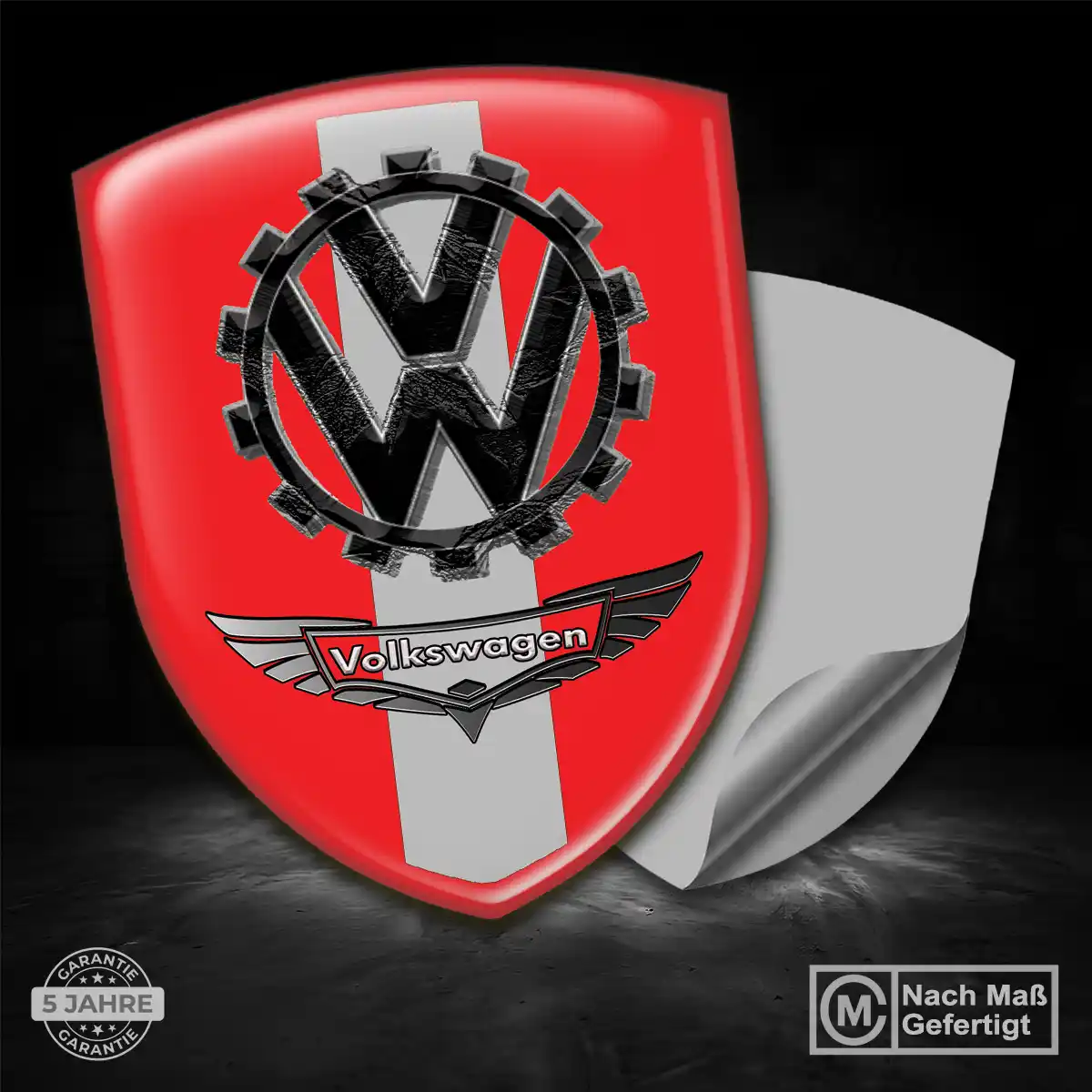 VW Aufkleber 3D Gel Silikon Auto Stilvolles Design