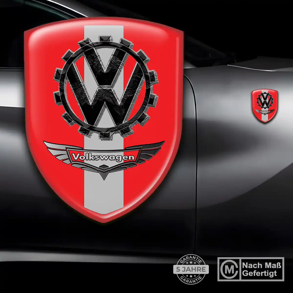 VW Aufkleber 3D Gel Silikon Auto Stilvolles Design