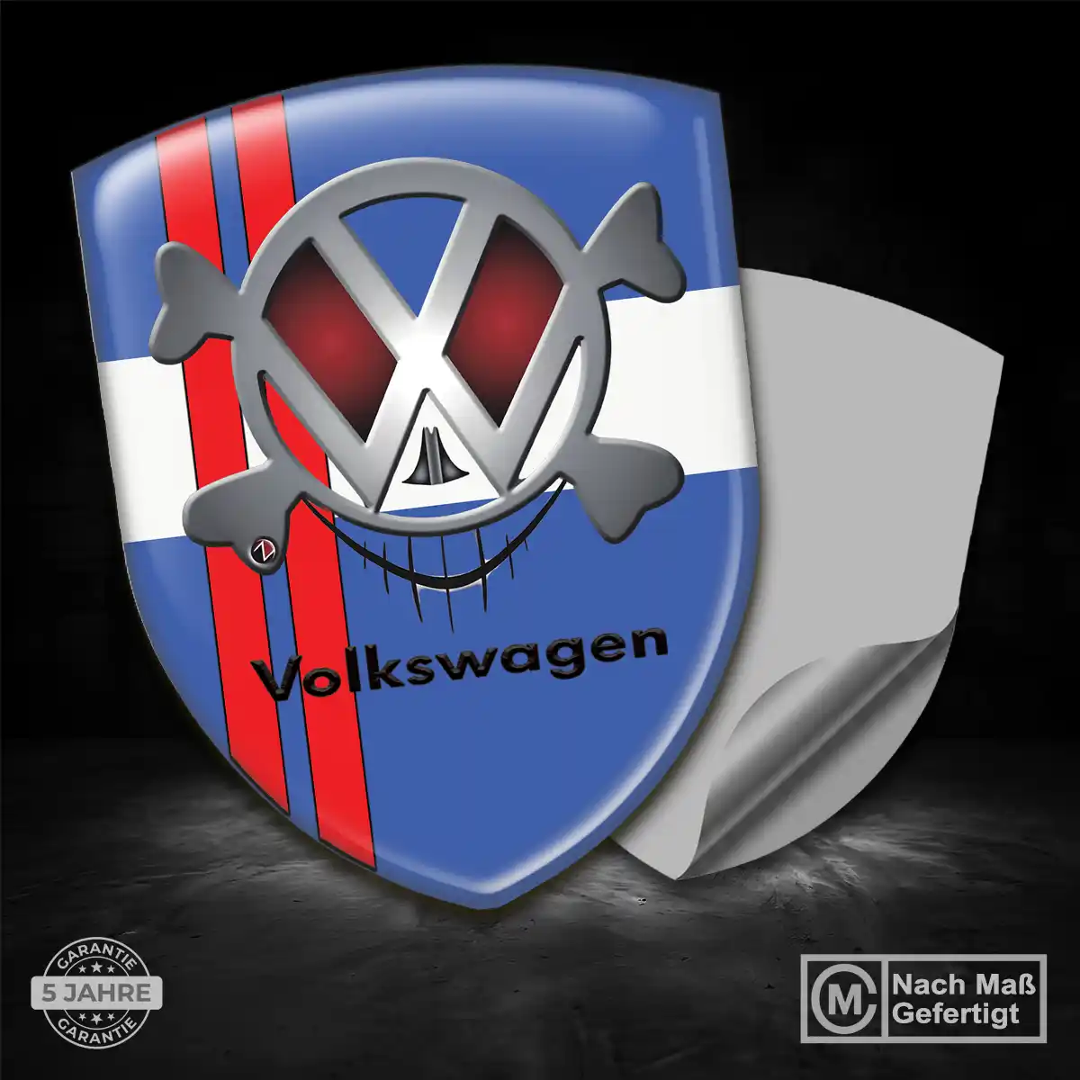 VW Aufkleber 3D Gel Silikon Premium-Edition