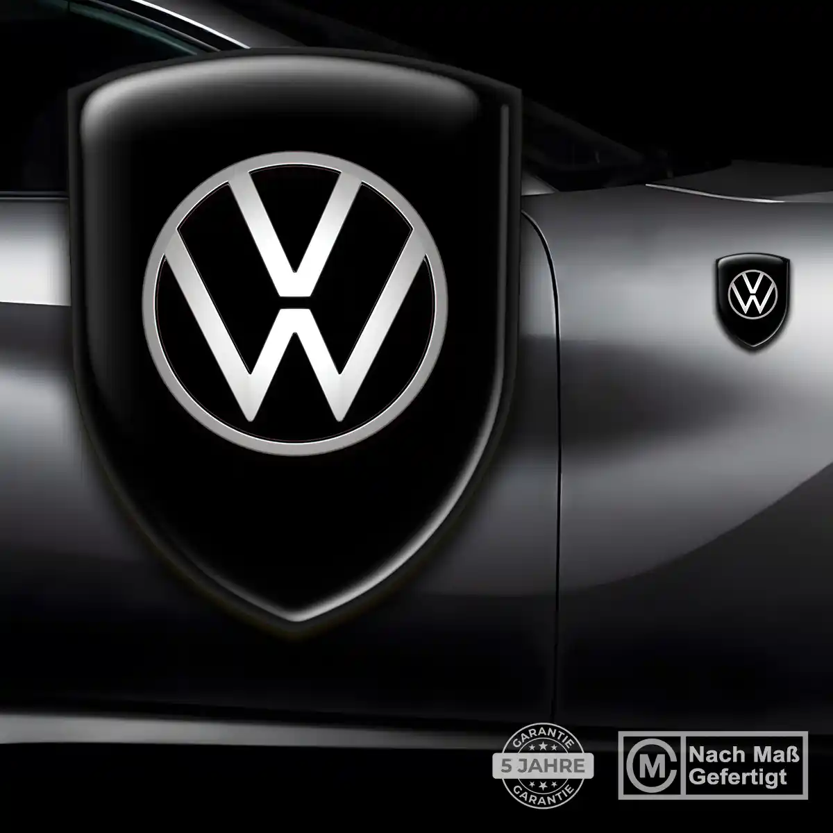 VW Aufkleber 3D Gel Silikon Stilvolles Design