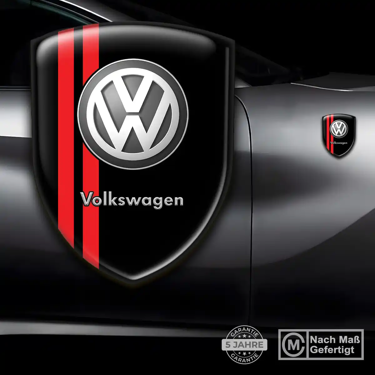 VW Aufkleber 3D Gel Wappen Auto Premium-Edition