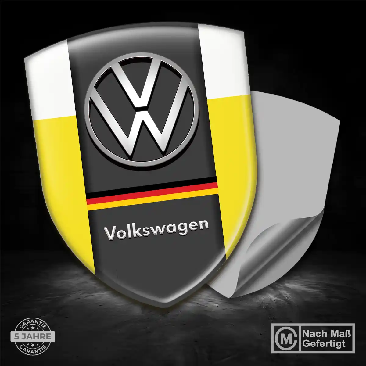 VW Aufkleber 3D Gel Wappen Auto Premiumqualität