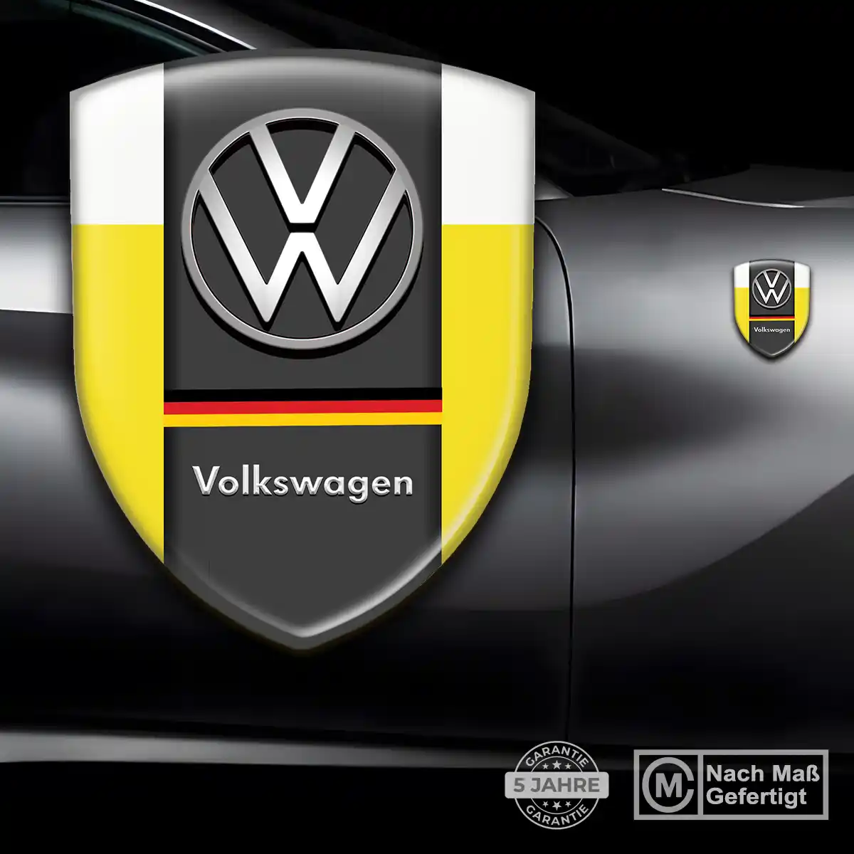 VW Aufkleber 3D Gel Wappen Auto Premiumqualität