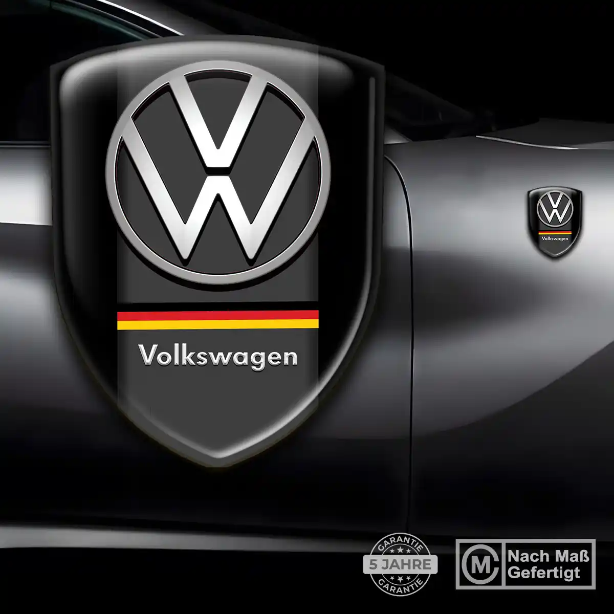 VW Aufkleber 3D Gel Wappen Premium-Edition