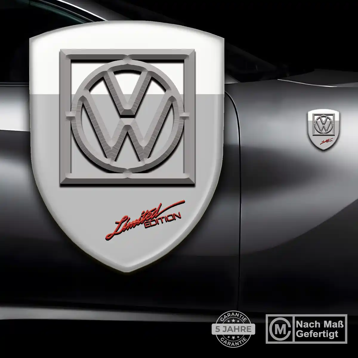 VW Aufkleber 3D Gel Wappen Premiumqualität
