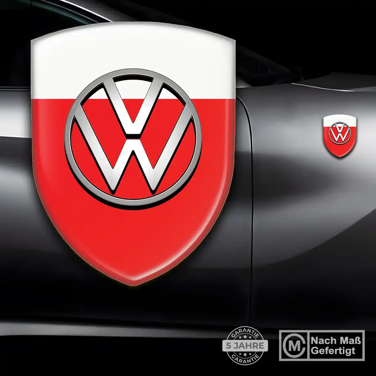 VW Aufkleber 3D Gel Wappen Stilvolles Design