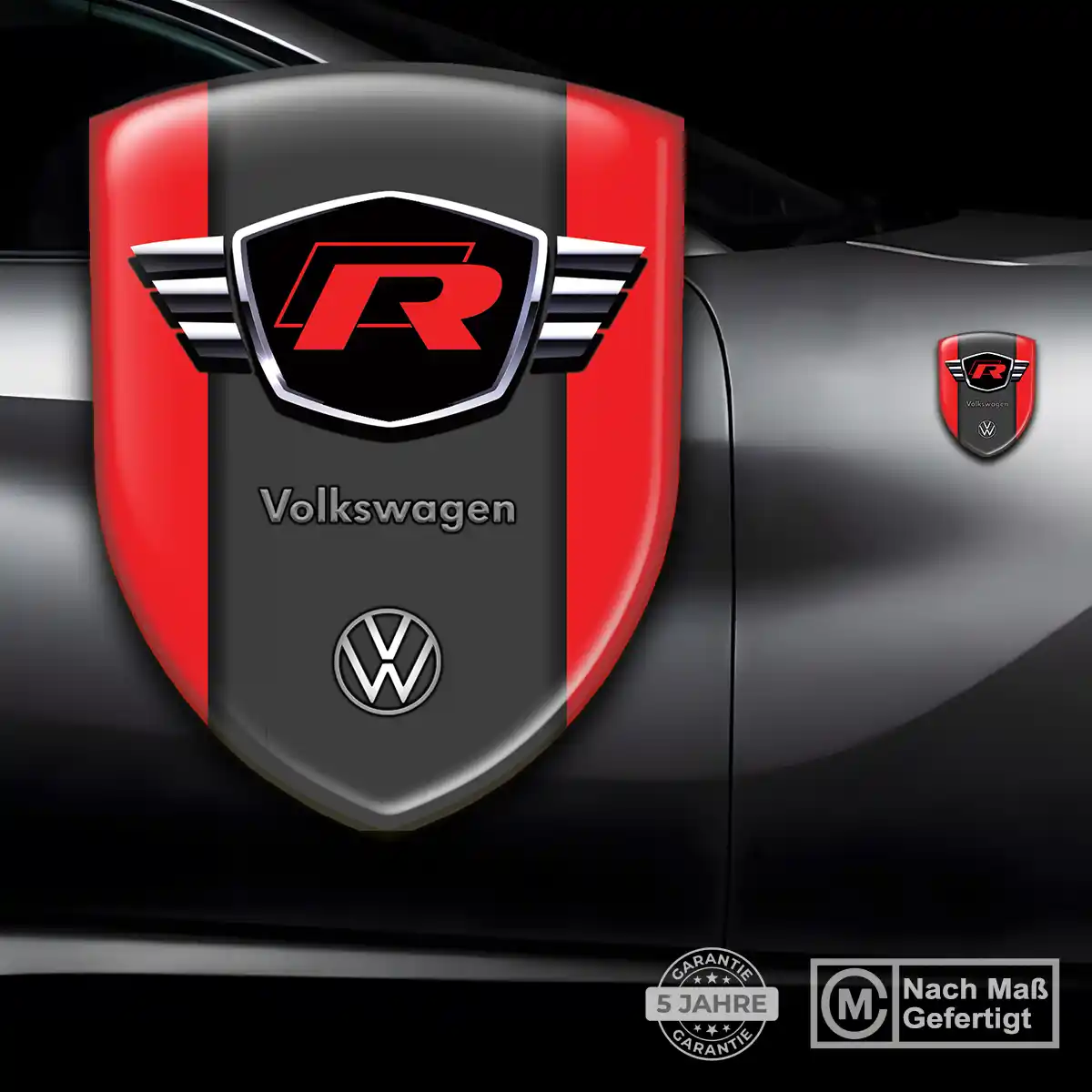 VW Aufkleber Emblem Wappen Auto Premium-Edition