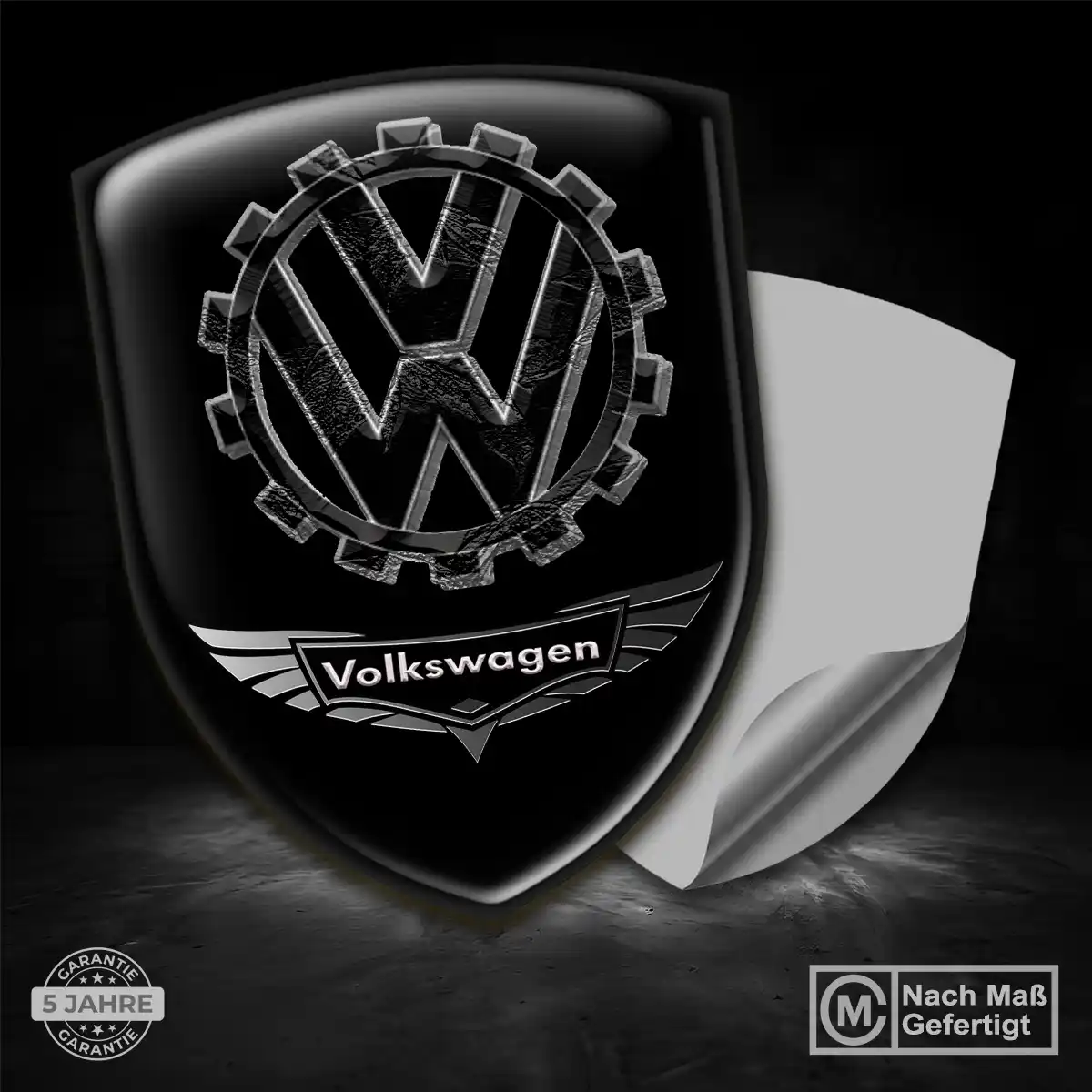 VW Aufkleber Emblem Wappen Premium-Edition