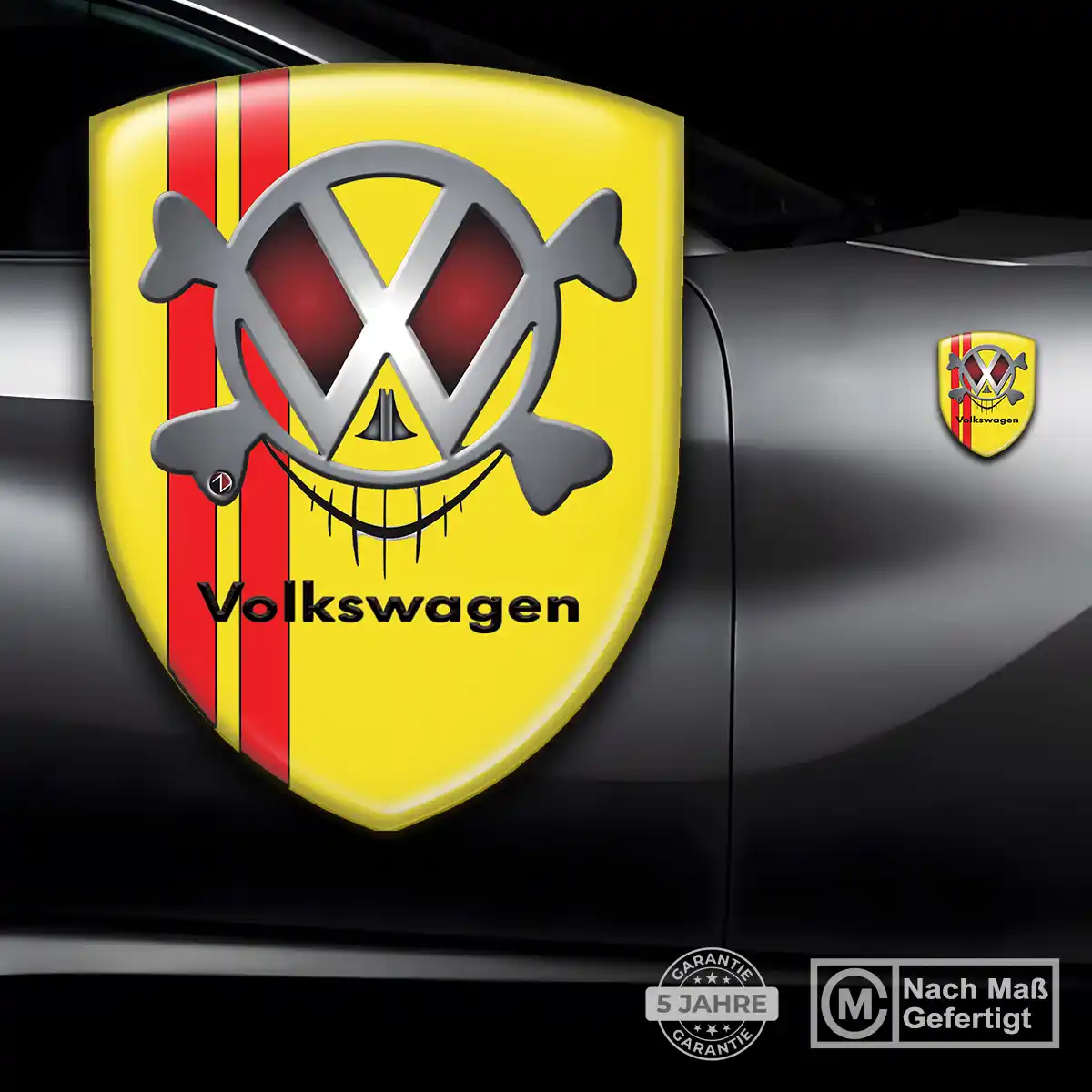 VW Aufkleber Embleme Silikon Auto Premium-Edition