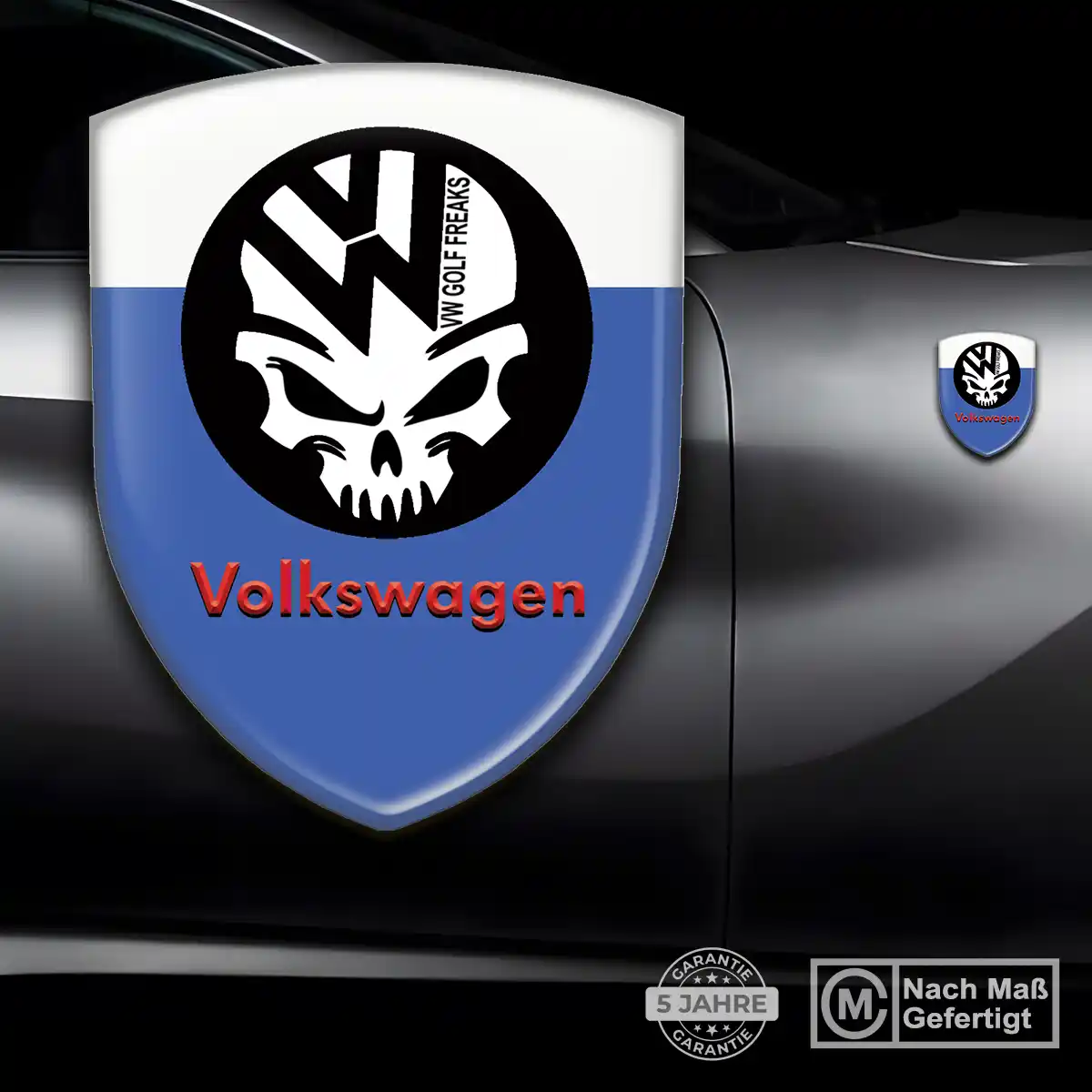 VW Aufkleber Embleme Silikon Premium-Edition