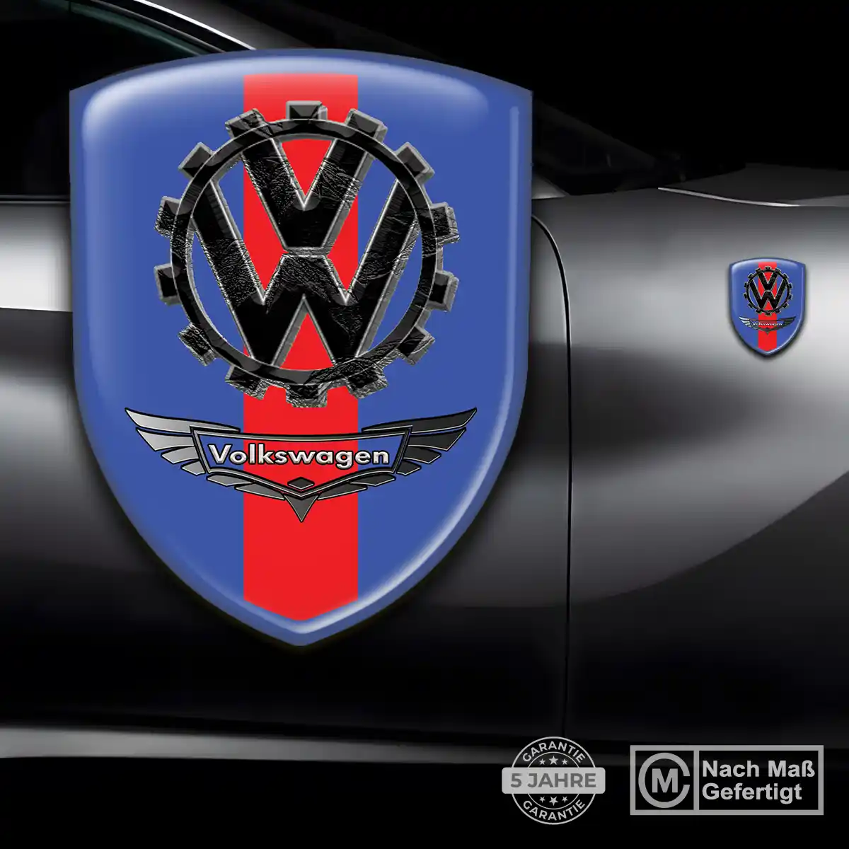 VW Aufkleber Embleme Silikon Stilvolles Design