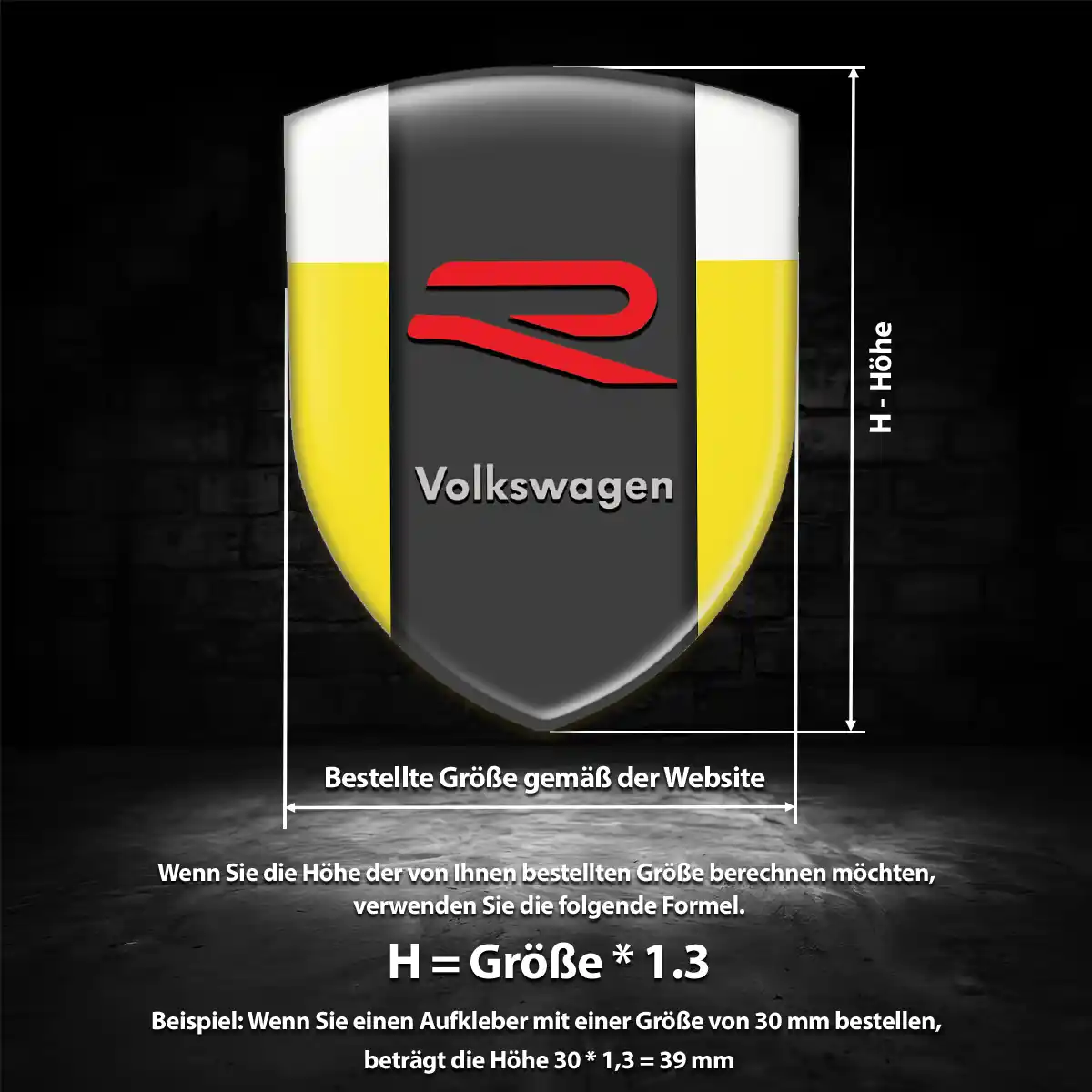 VW Aufkleber Limitierte Auflage