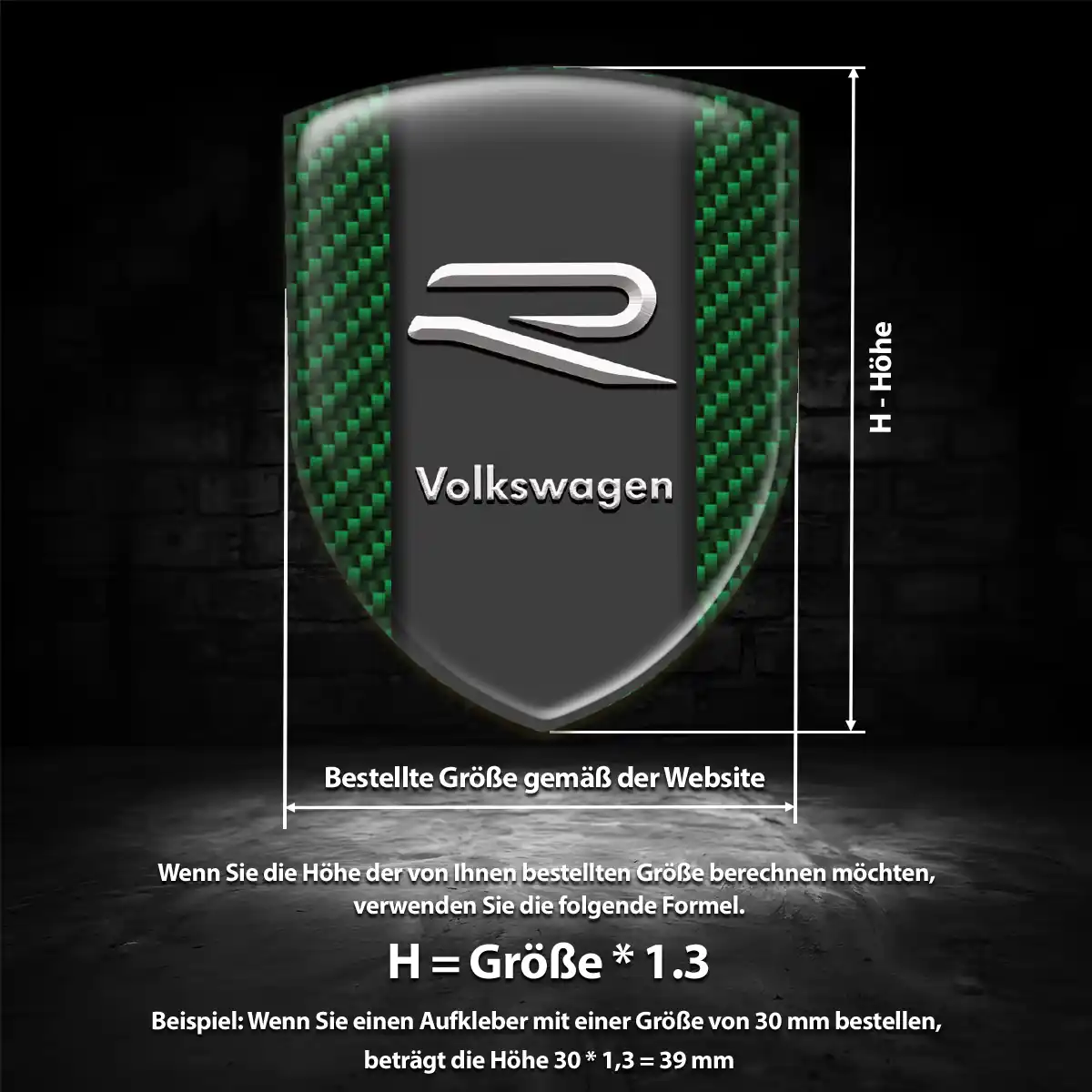 VW Aufkleber Premiumqualität