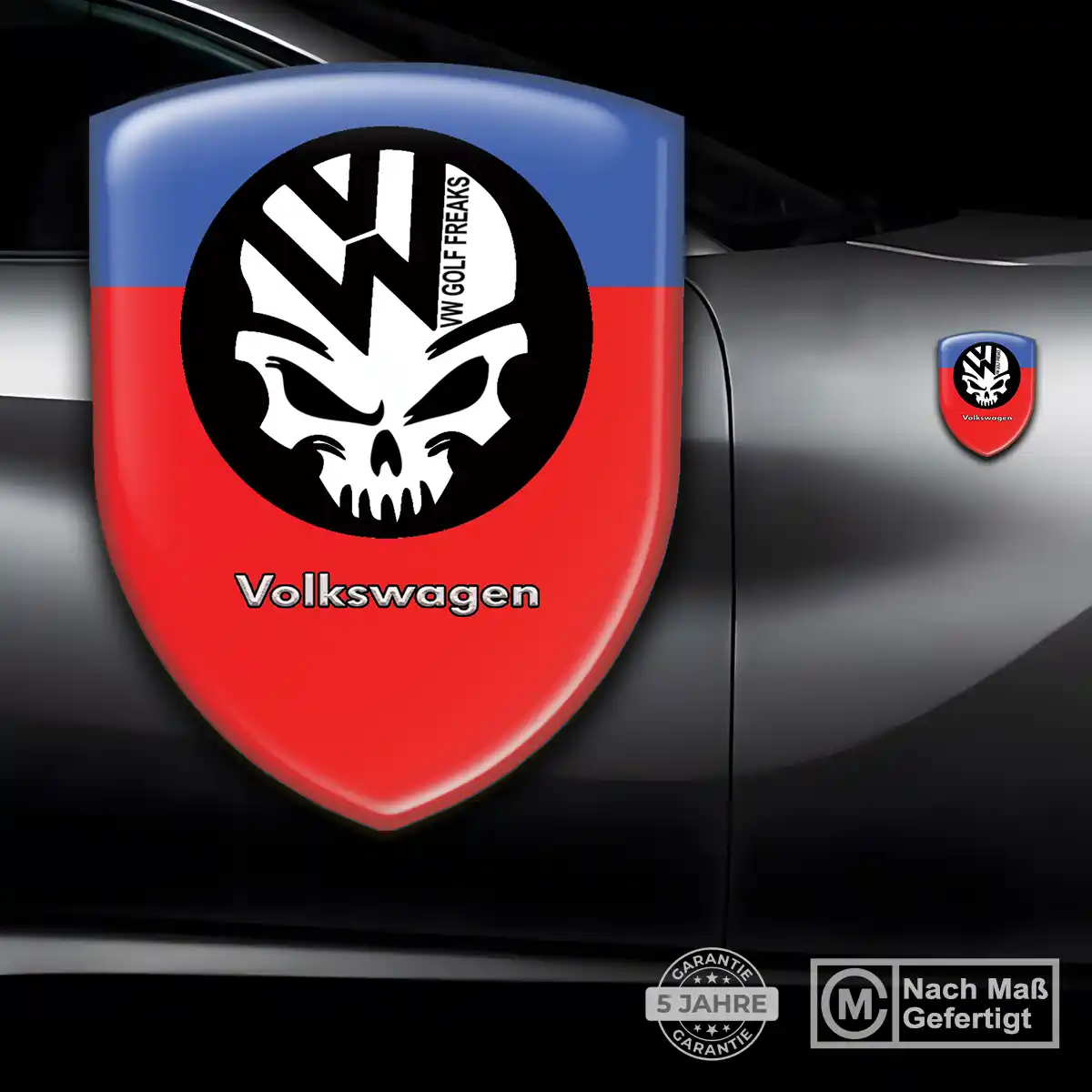 VW Aufkleber Silikon Embleme Auto Hohe Qualität