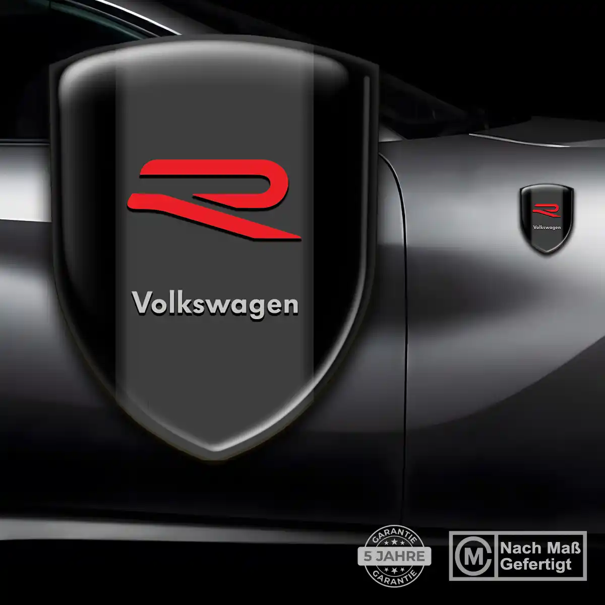 VW Aufkleber Silikon Embleme Auto Premium-Edition