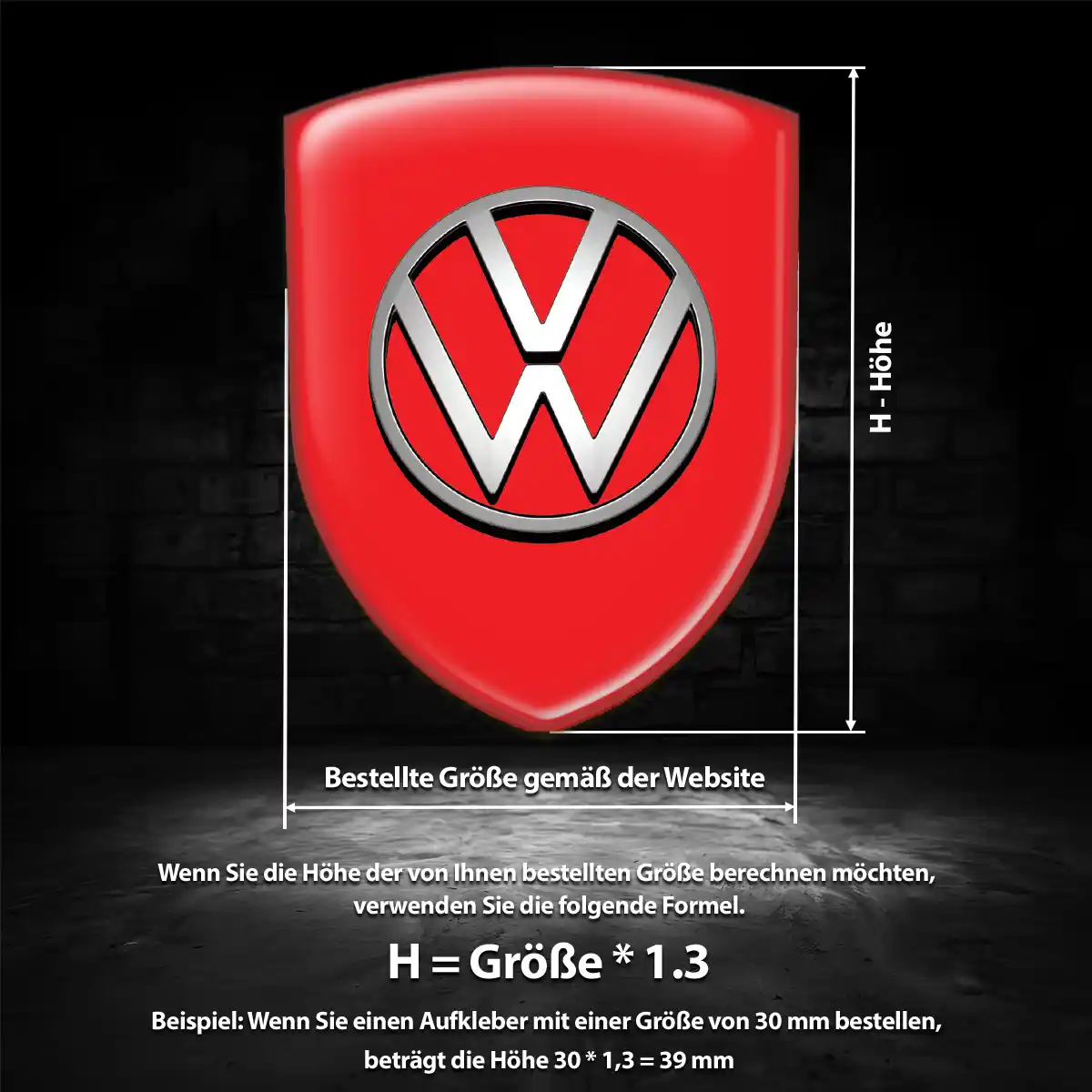 VW Aufkleber Stilvolles Design