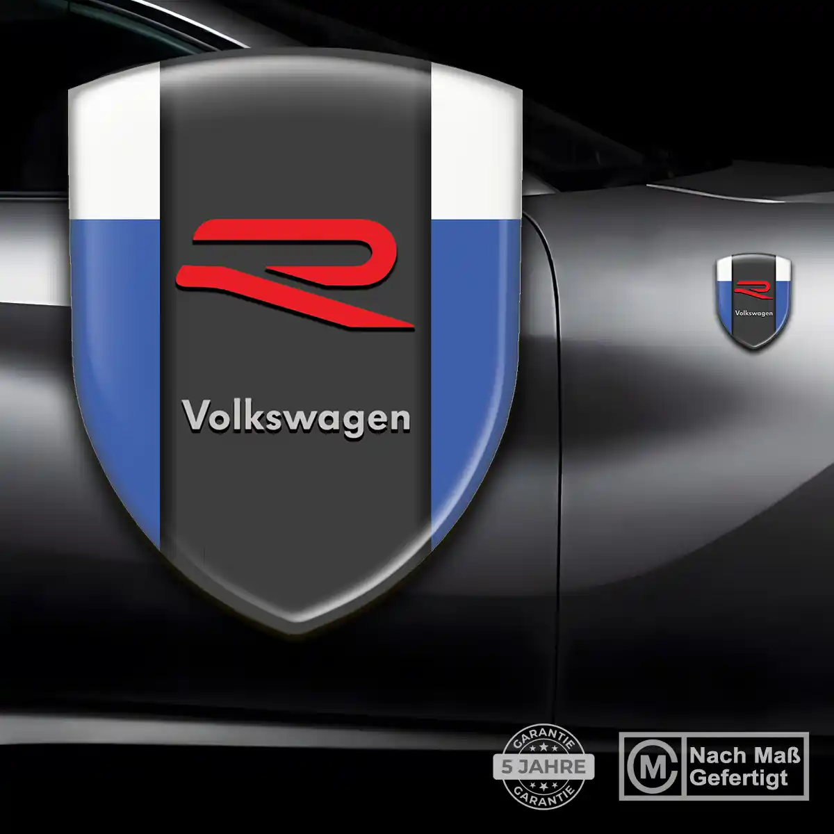 VW Aufkleber Wappen Emblem Auto Premium-Edition