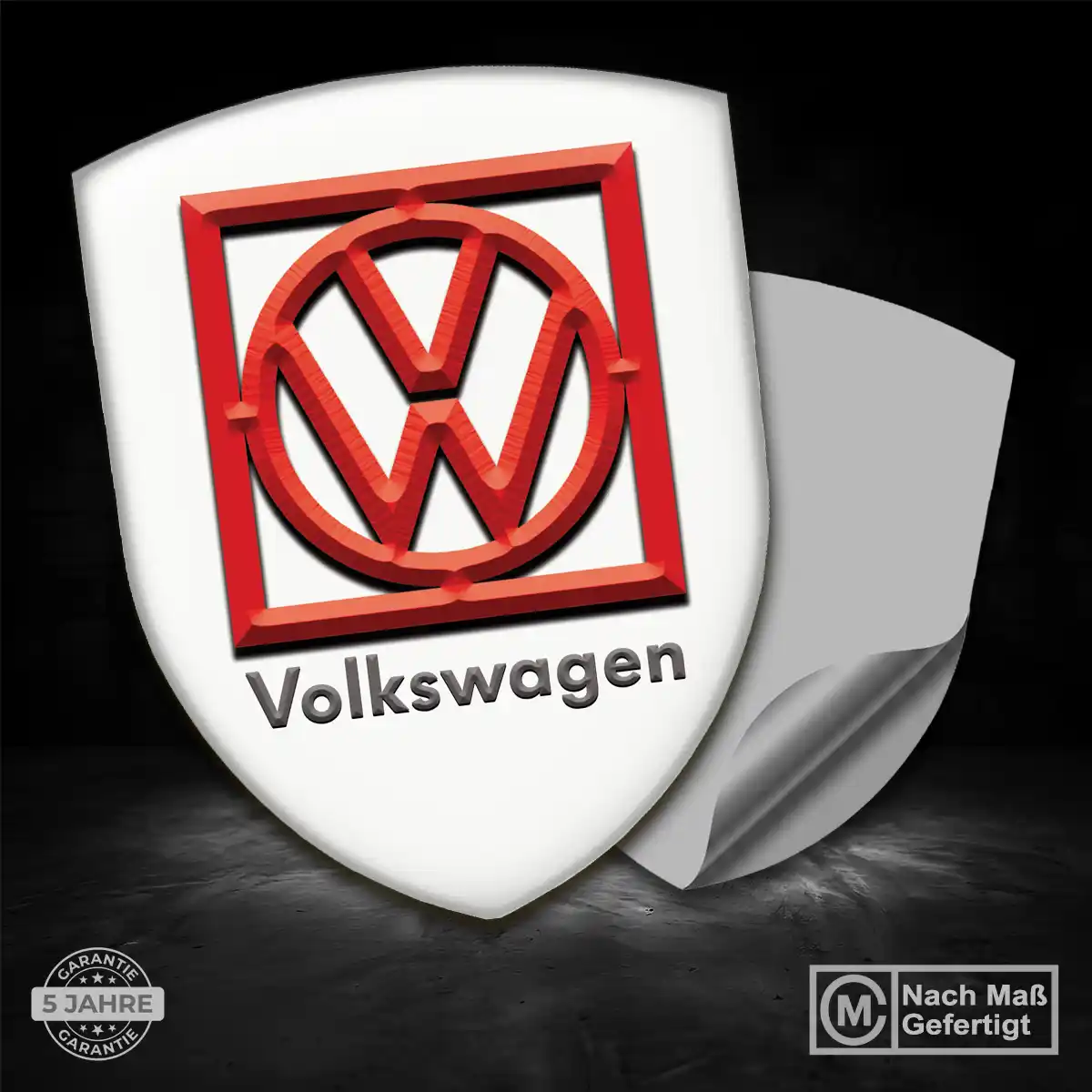 VW Aufkleber Wappen Stilvolles Design